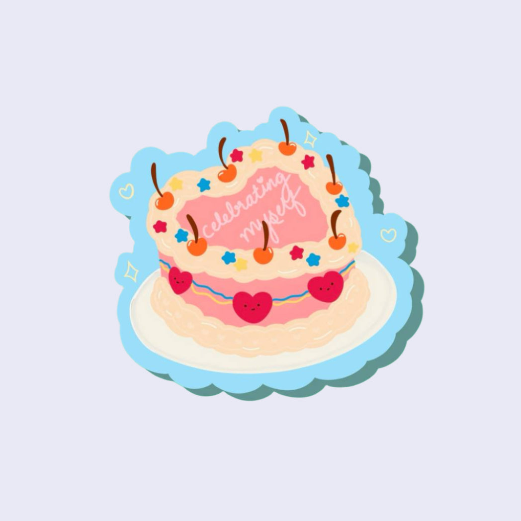 Celebrating Myself Cake | Fridge Magnet