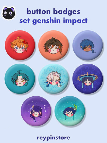 Genshin Impact | Button Badge