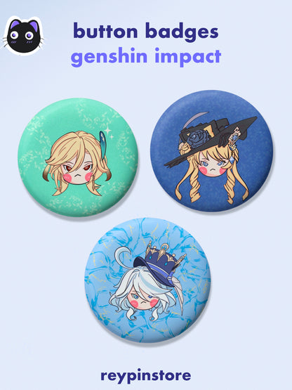 Genshin Impact | Button Badge