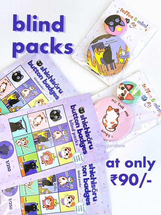 shichisōru mimi & toffee | button badges blind packs