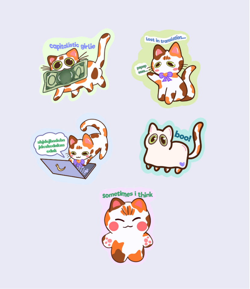 Toffee | Stickers (Includes 5 Stickers)